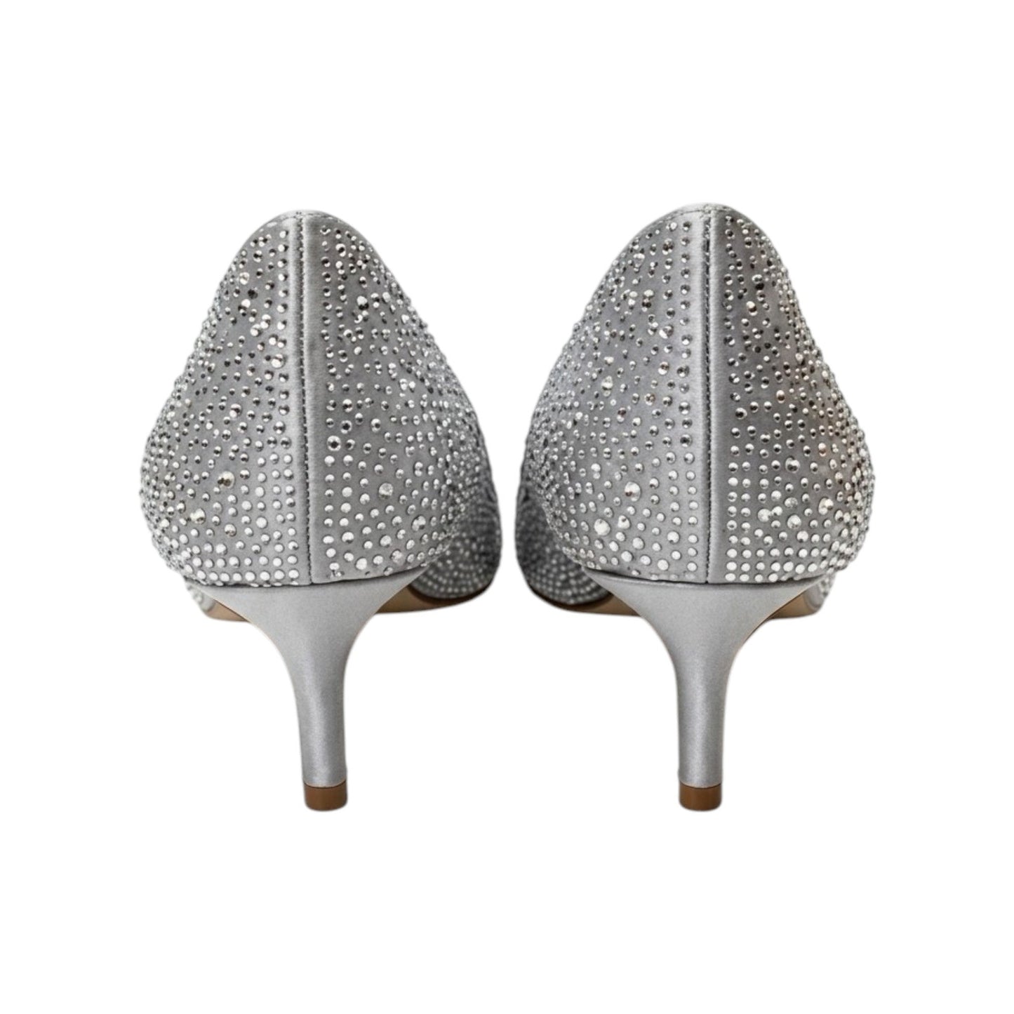 Women's Rhinestones Heeled Shoes,Silver
