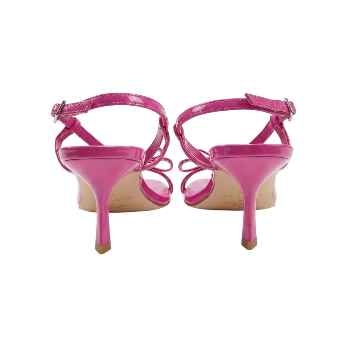 Women's Ribbed Heeled Shoes,Pink