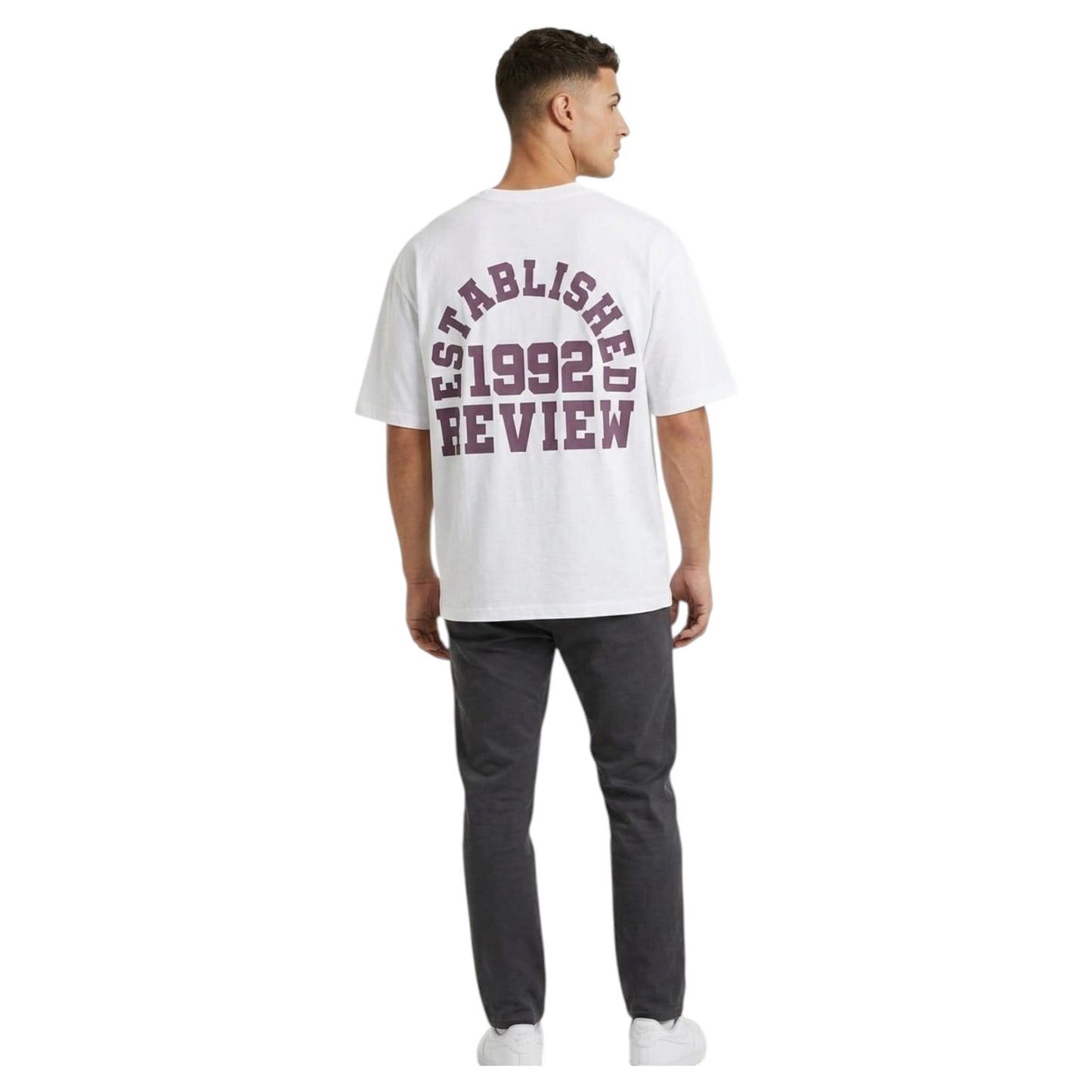 Men's Brand Logo Printed Top,White