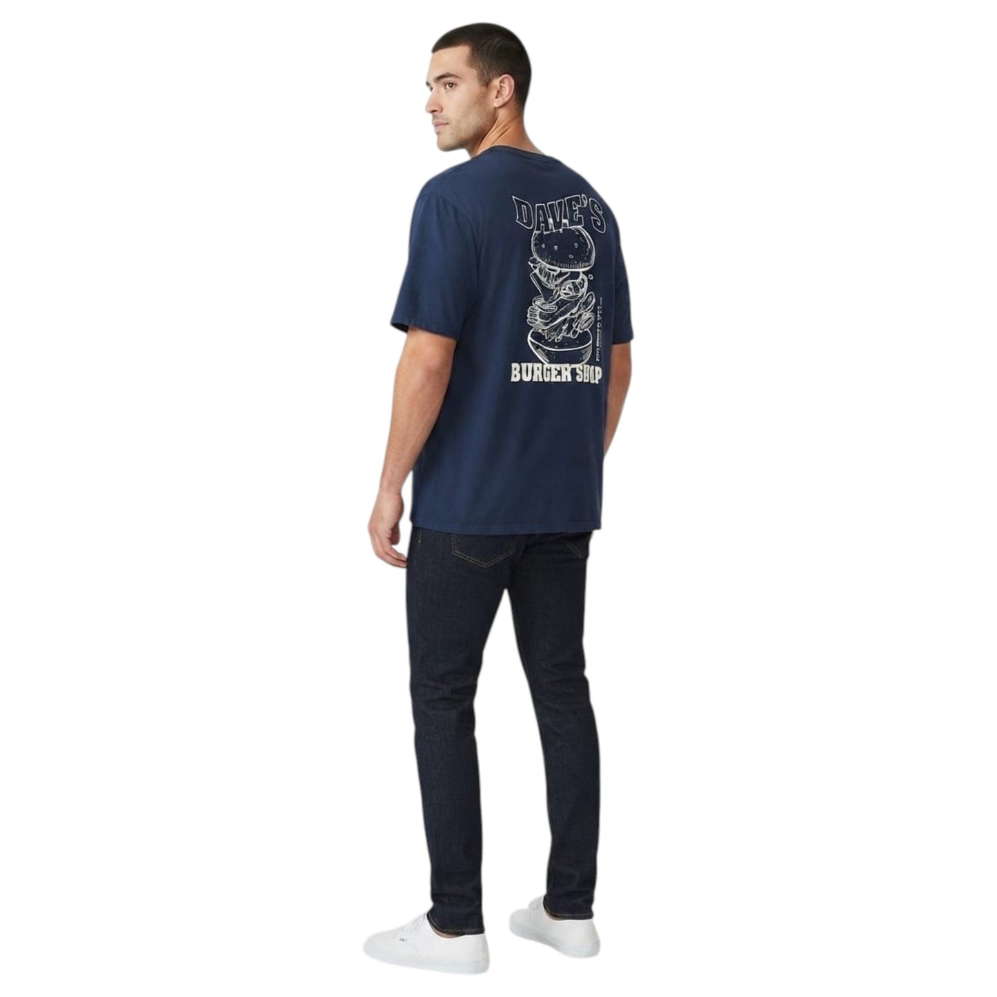 Men's Printed Top,Navy