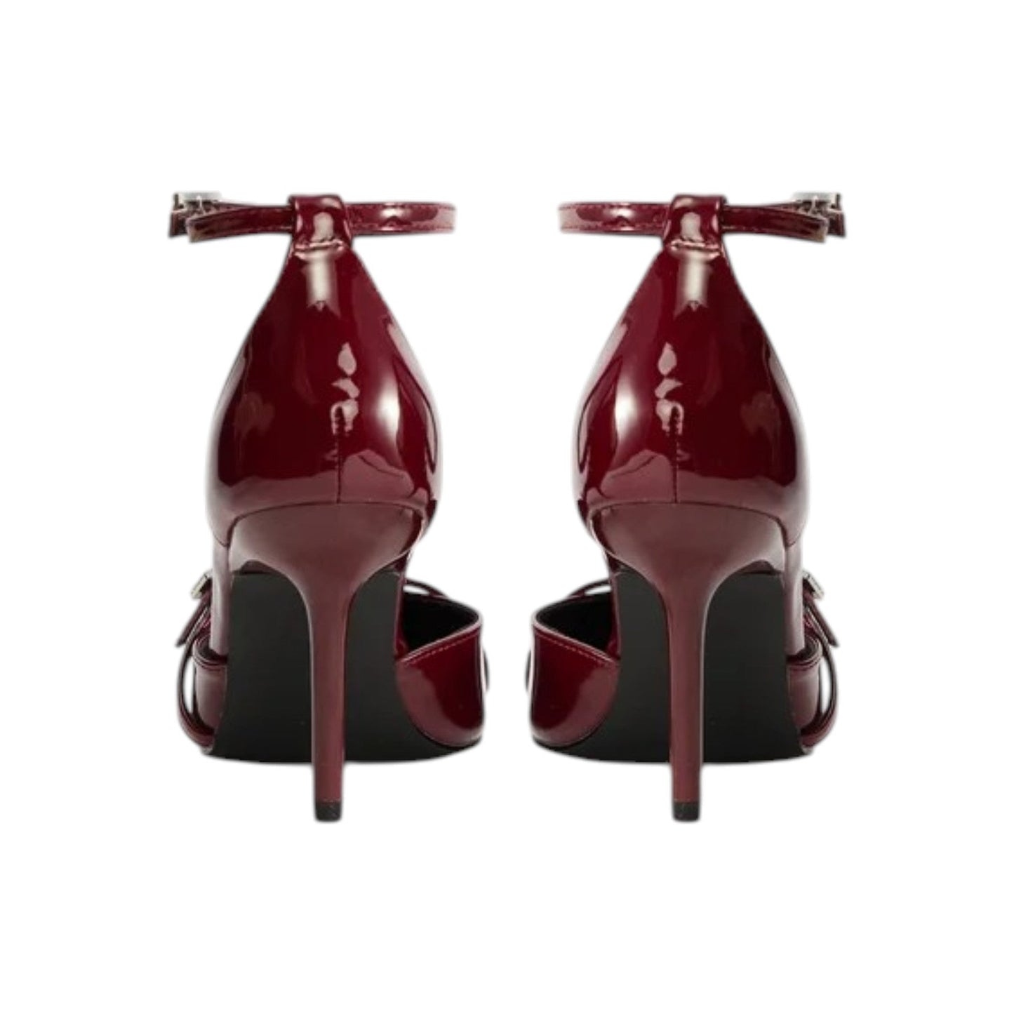 Women's Plain Heeled Shoes,Maroon