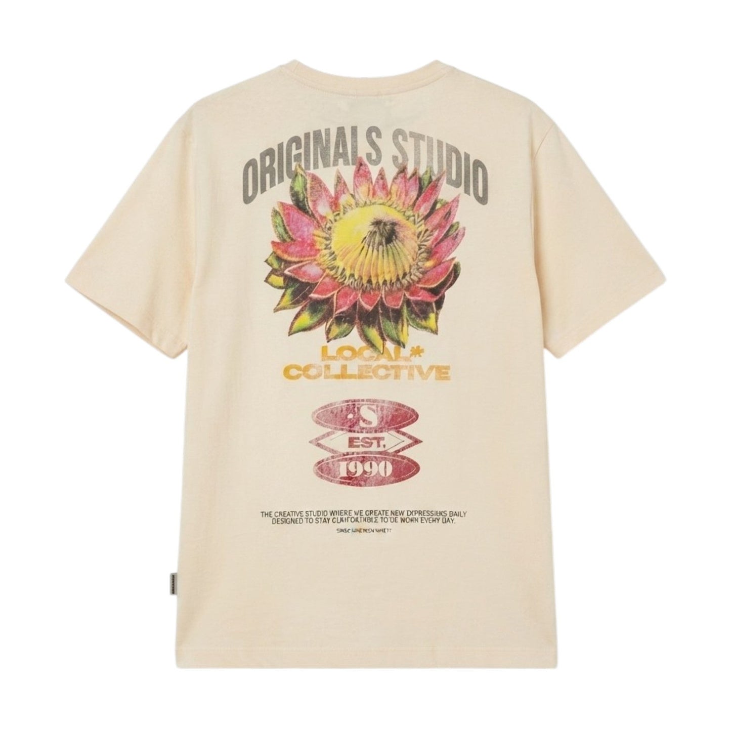 Kids Girl's Printed Top,Beige