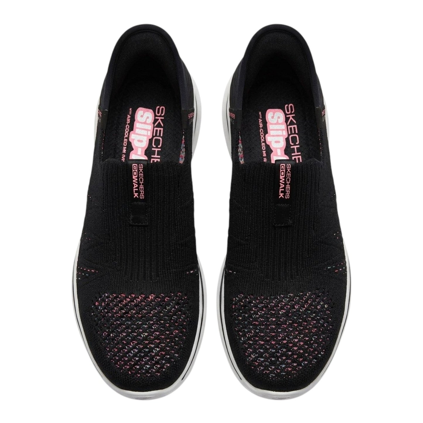 Women's Printed Shoes,Black/Pink