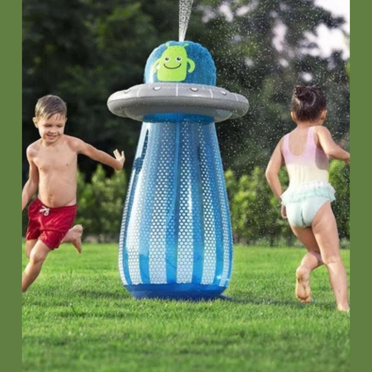 Ufo Punching Bag With Water Sprinkler