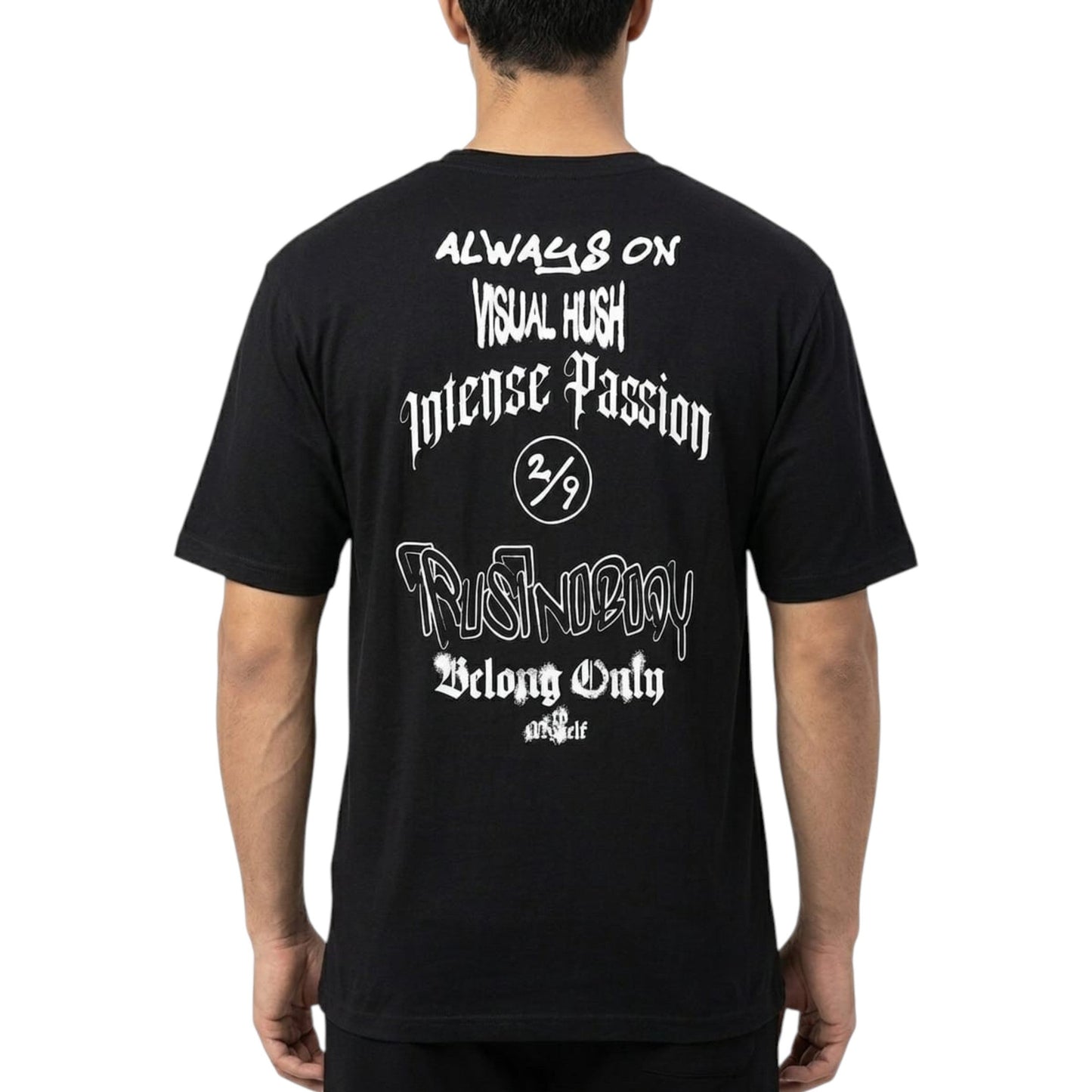 Men's Printed Top,Black