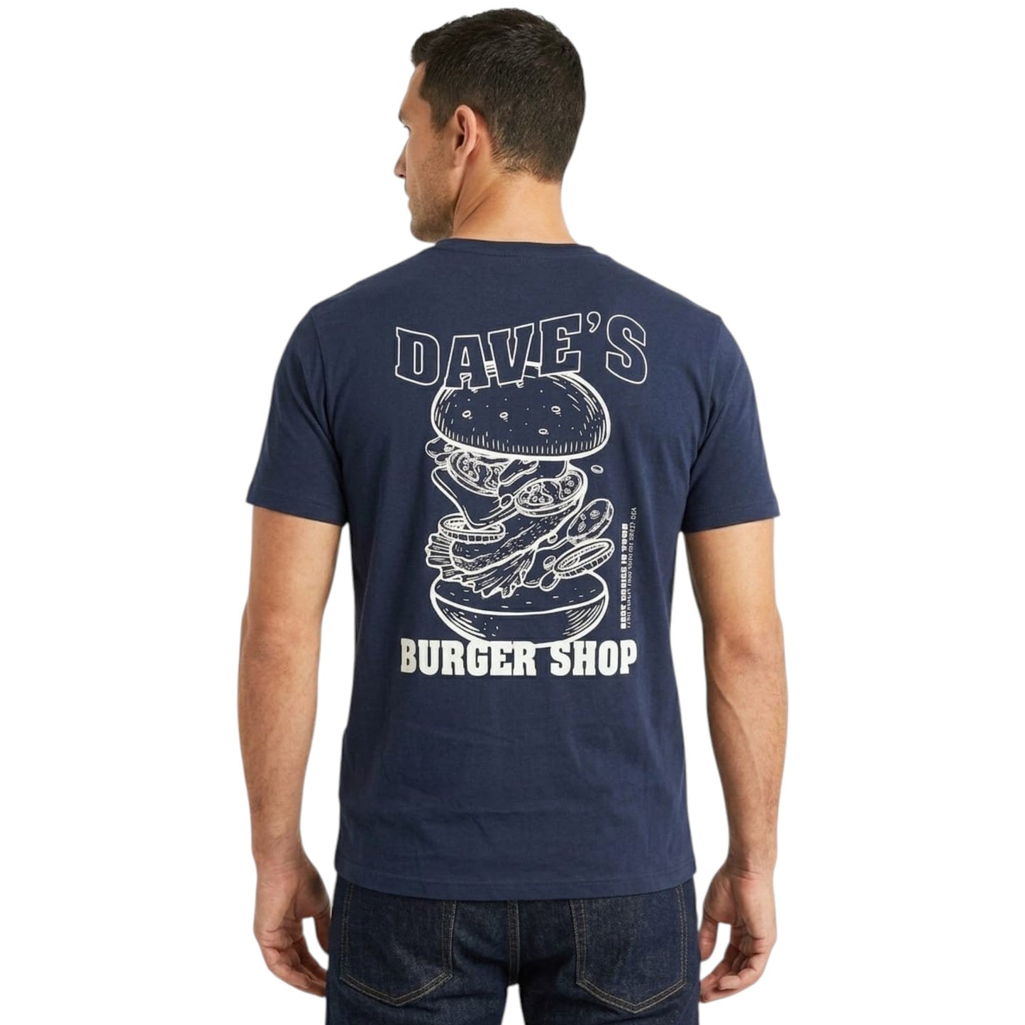Men's Printed Top,Navy