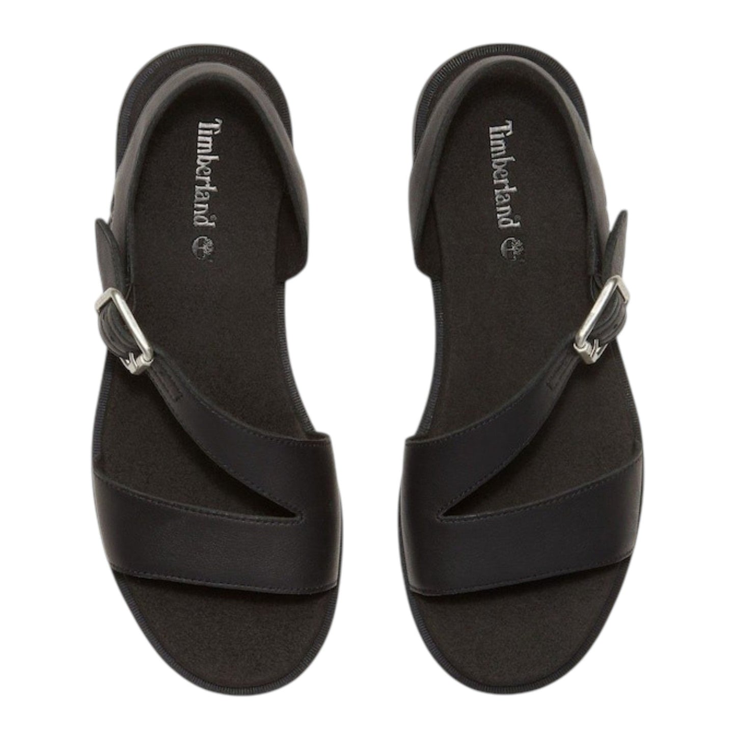 Women's Ribbed Sandals,Black