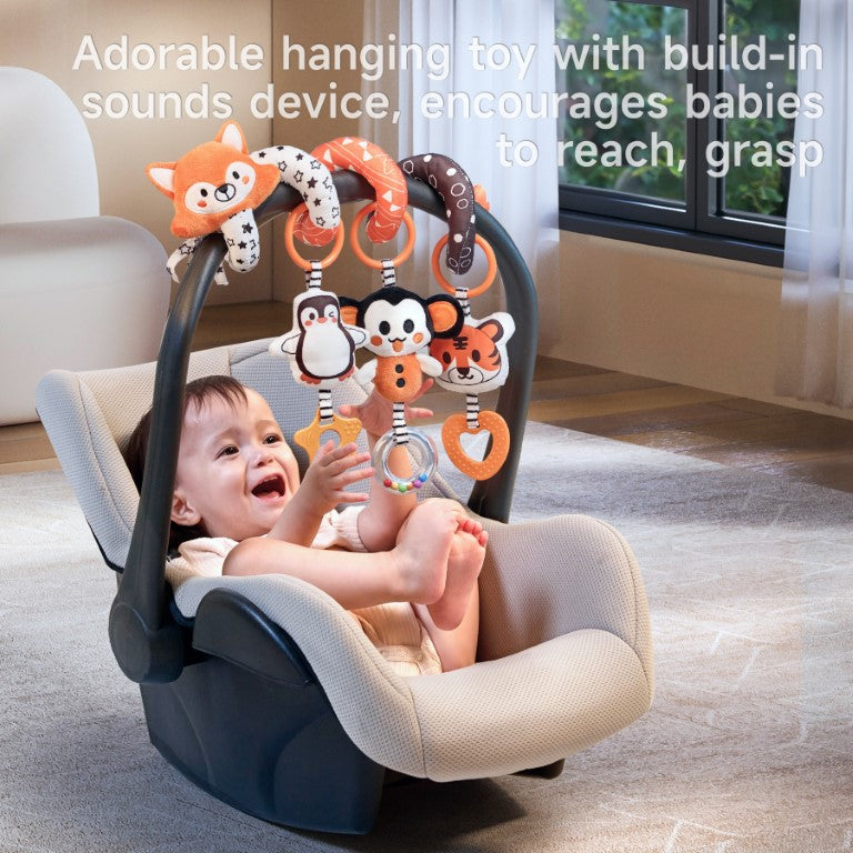 Tumama Kids - High-Contrast Fox Baby Arch & Spiral - 2in1