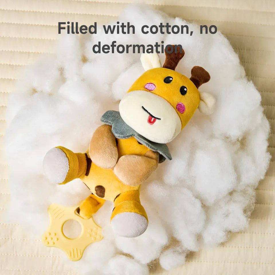 Tumama Kids - Soft Plush Giraffe - Rattle Set