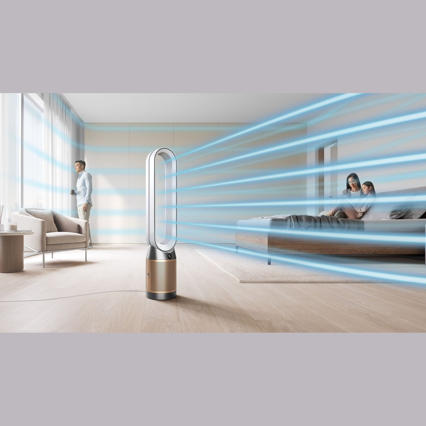 Dyson Purifier Cool™ air purifier TP12 (White/Gold)