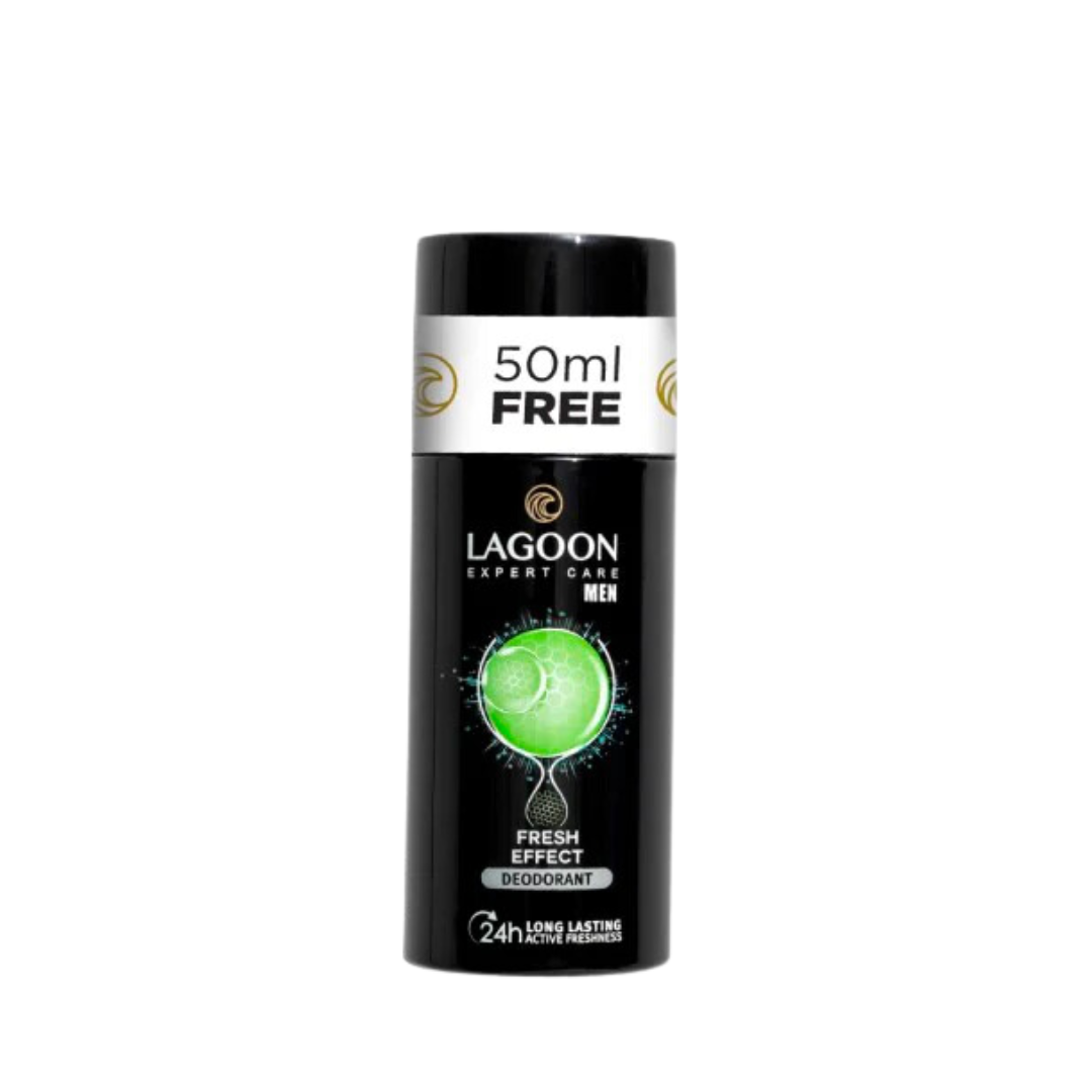 Lagoon Deodorant Spray For Men 150ml + 50ml For Free - Fresh Effect - Medaid International