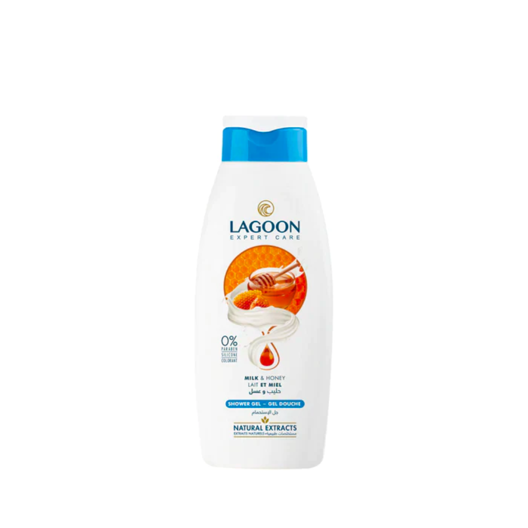 Lagoon Shower Gel With Natural Extracts - Milk & Honey - Medaid International