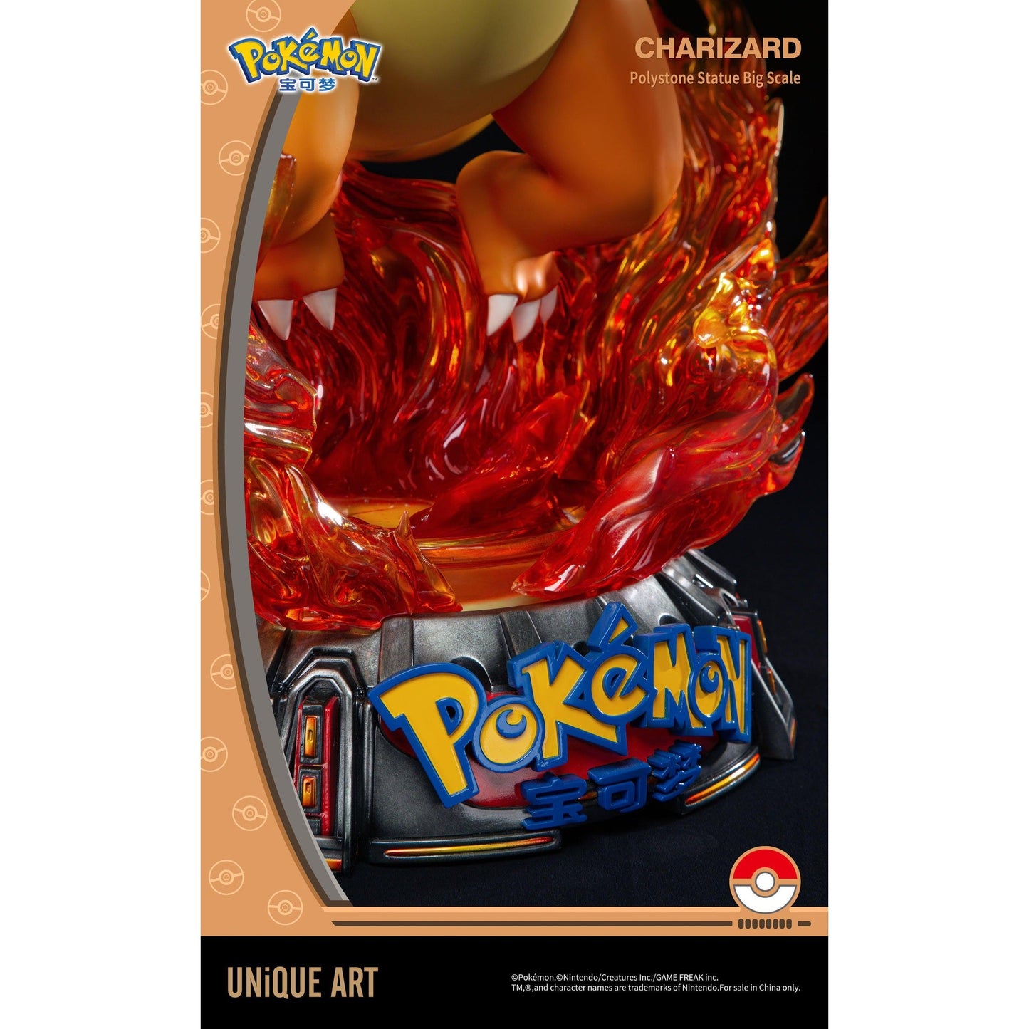 Pokemon CHARIZARD BIG SCALE STATUE By UNiQUE ART - Medaid International