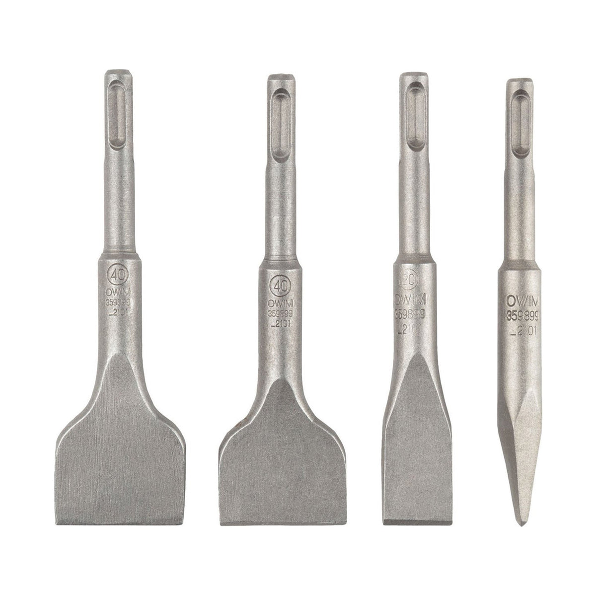 PARKSIDE SDS+ Short Chisel Bits – 4 Pieces