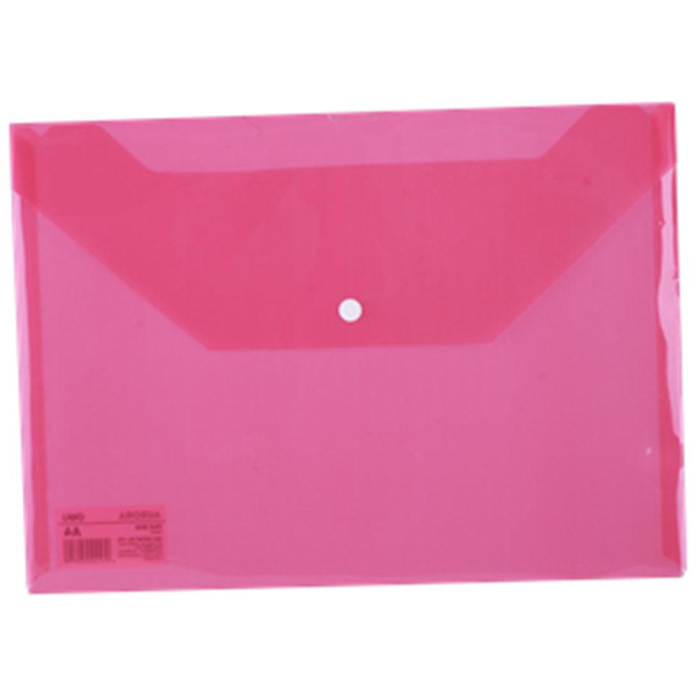 Deli EF10442 File Bag A4 - Pink/Red