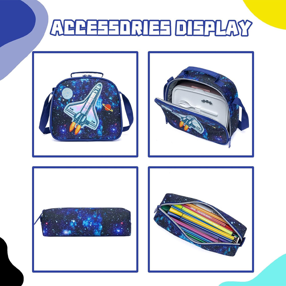 (NET) Astronaut Backpack Set Of 3 Pcs
