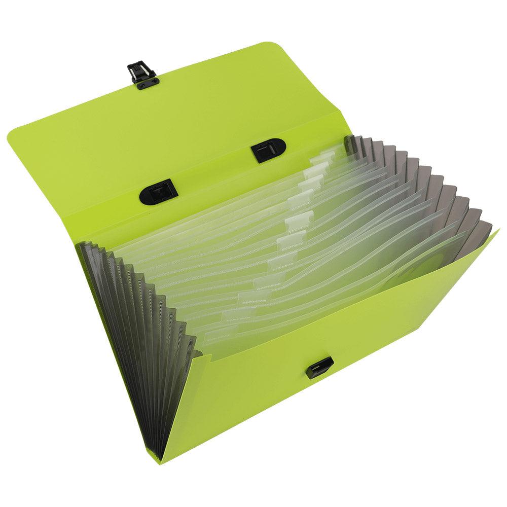Deli EB40452 Expanding File FC 13 Pockets- Green