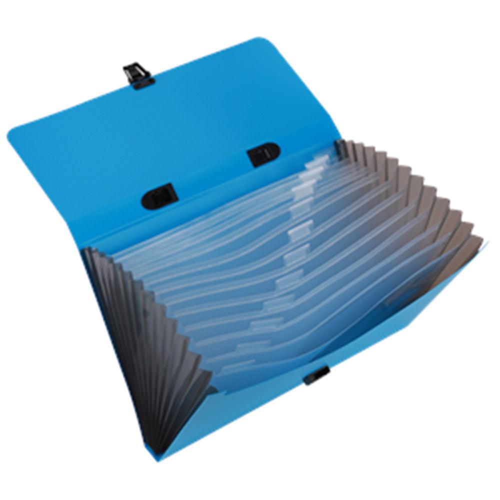 Deli EB40432 Expanding File FC 13 Pockets- Blue