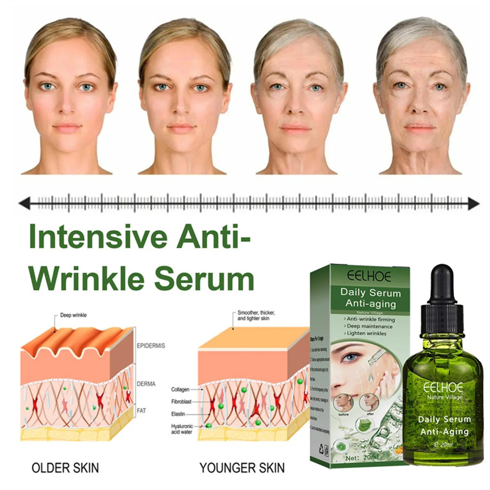 (NET) Face Serum Lifting Firming Fade Fine Lines Anti-aging Essence 20ml
