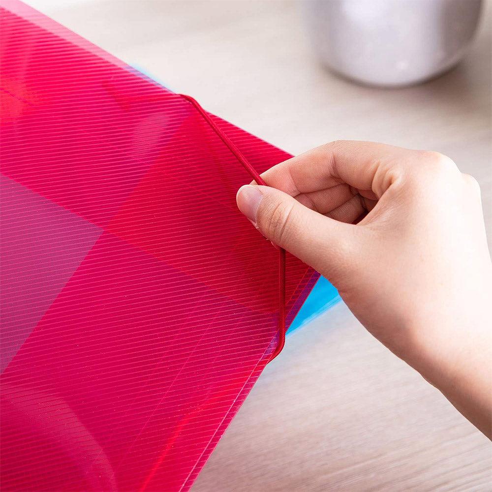 Deli E39504 3-Flap Elastic Folder A4