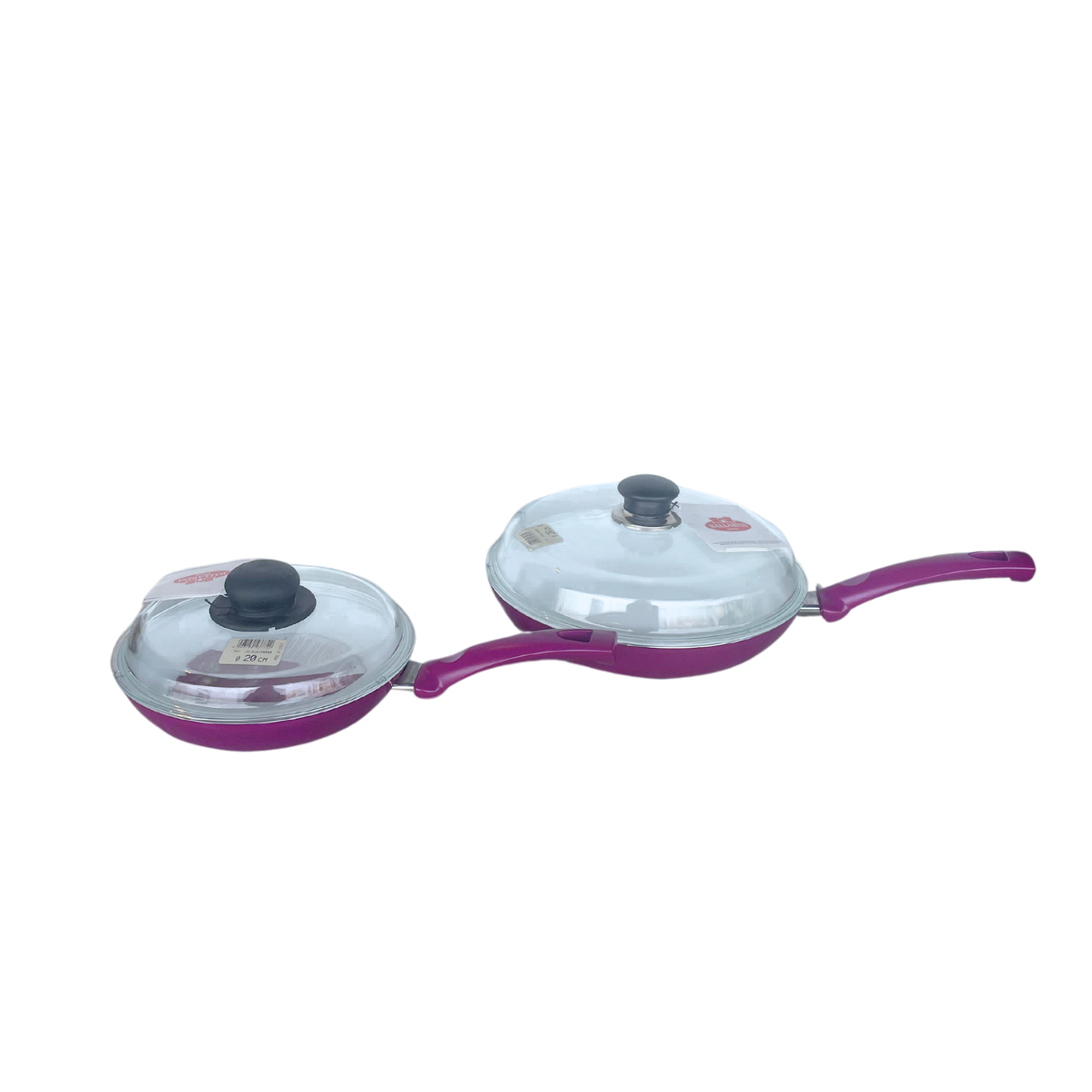 Set of 2 Ballarini Ceramic Pans Pink – 20 & 26 cm