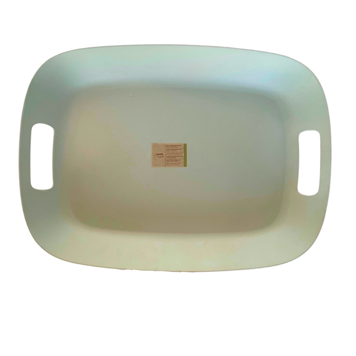 Point-Virgule Bamboo Fiber Tray With Handles Sage Green – 46,7x34x5,2cm
