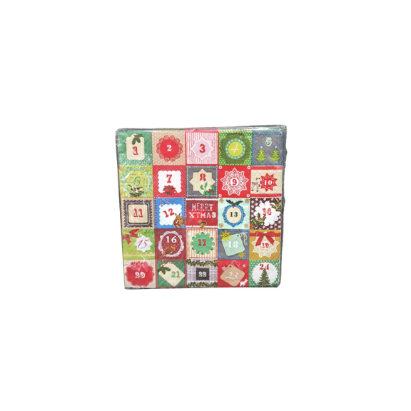 Christmas Napkins with Colorful Pattern