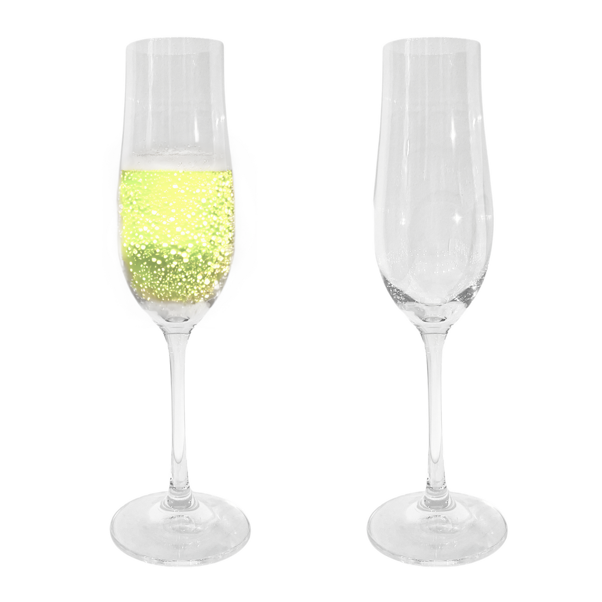 Set of 2 Champagne Crystalline Glasses "220ml" by Fontignac