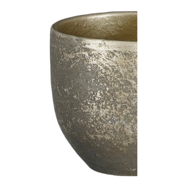 Large Carrie Pot Round Black Rustic by Mica