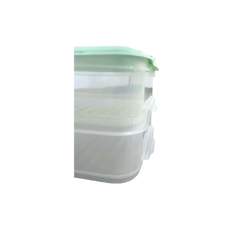 Stacking Food Storage Boxes, 2x 1.35L