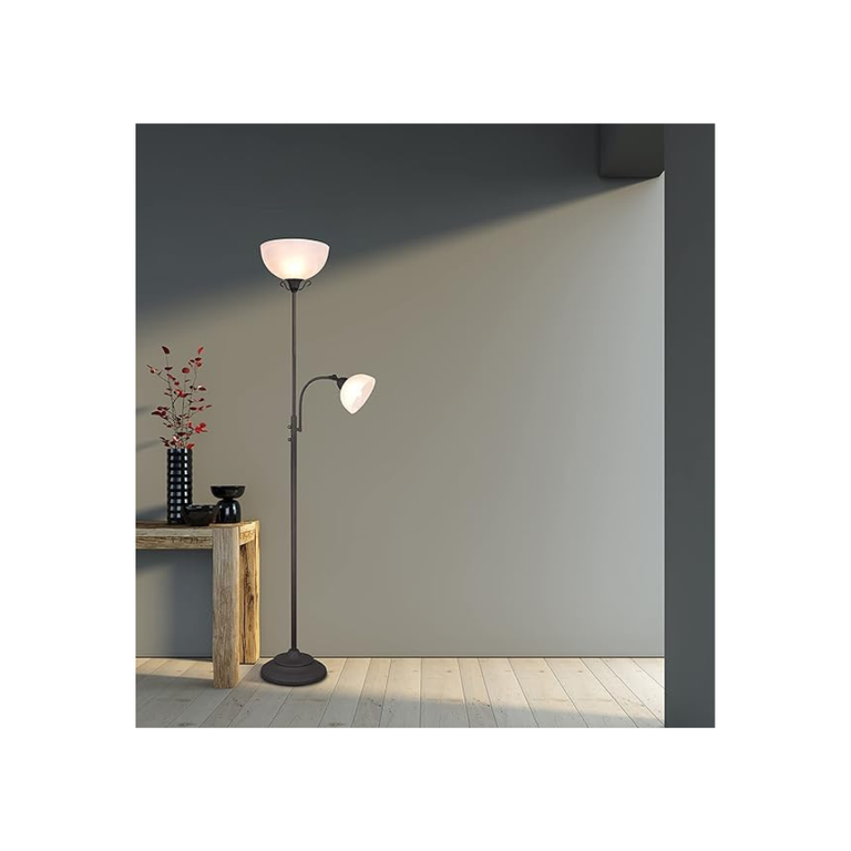 Black Steel Floor Lamp by Reality (displayed item)