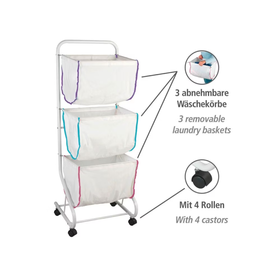 Escala Laundry With 3 Baskets by Wenko