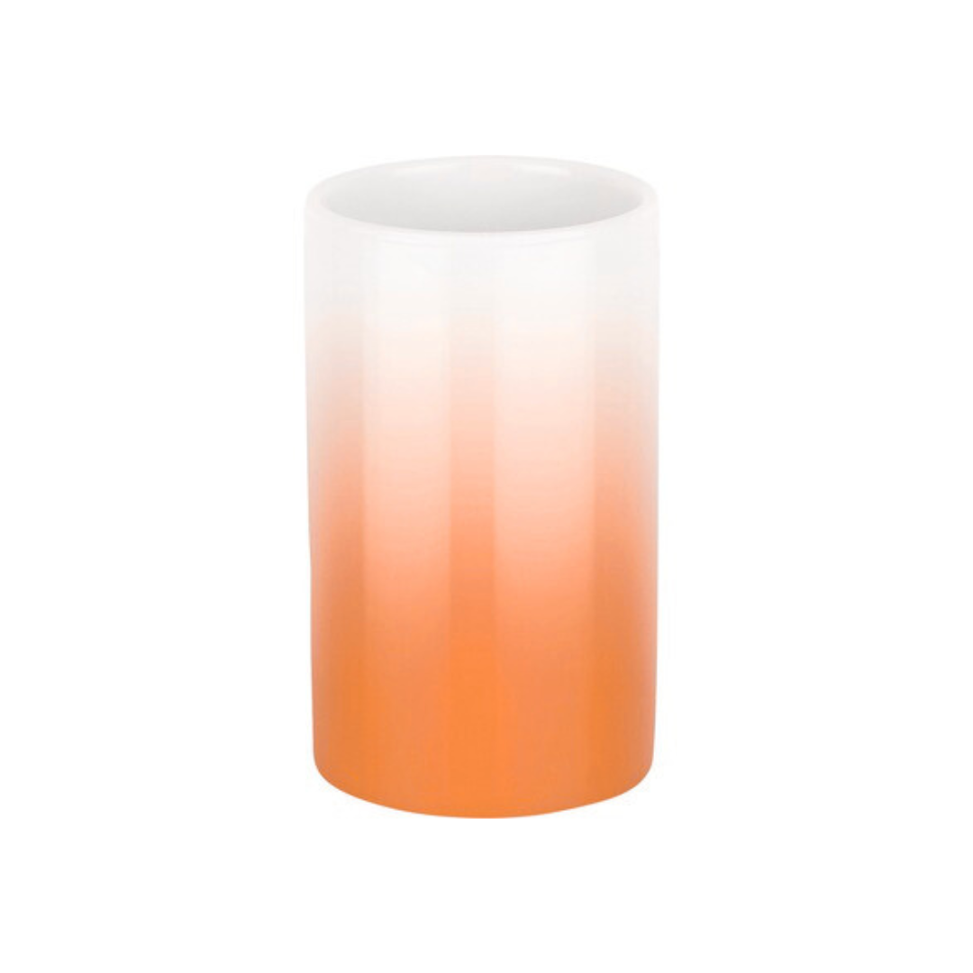 Ceramic tumbler Tube Gradient Orange by Spirella