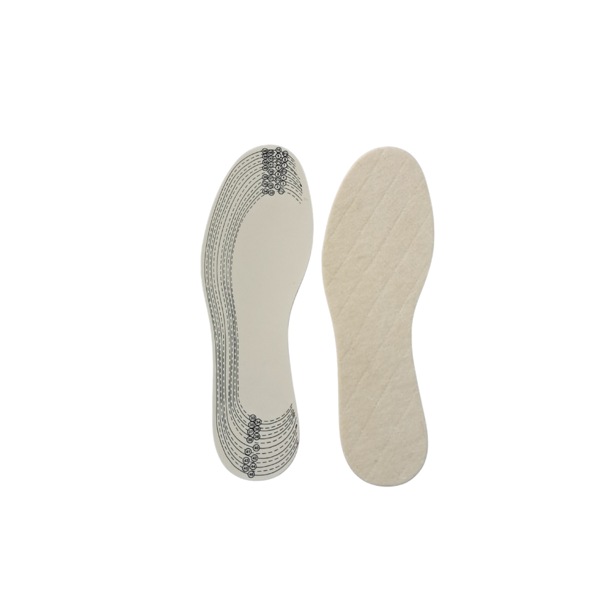 FUSSWOHL Lambswool Insoles – Size 33-47 (1 Pair)
