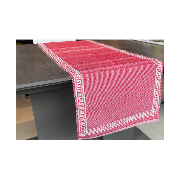 Table Runner Red and White