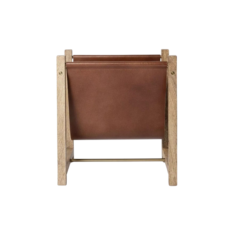 Leather Magazine Holder