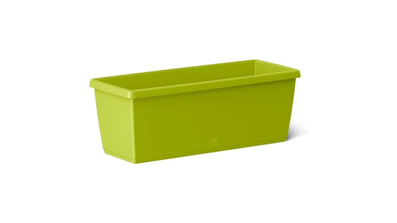 Emsa 518678 Flower-Pot – 75 x 20 x 18 cm, Watering System-Green