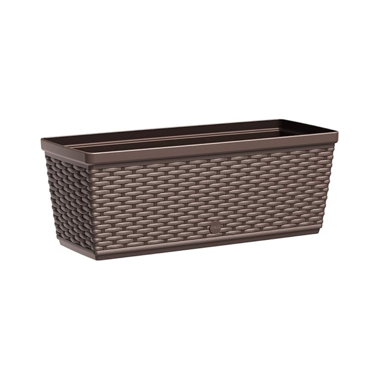 Emsa 515023- Casa Mesh Flower Pot-self-watering system – Mocha