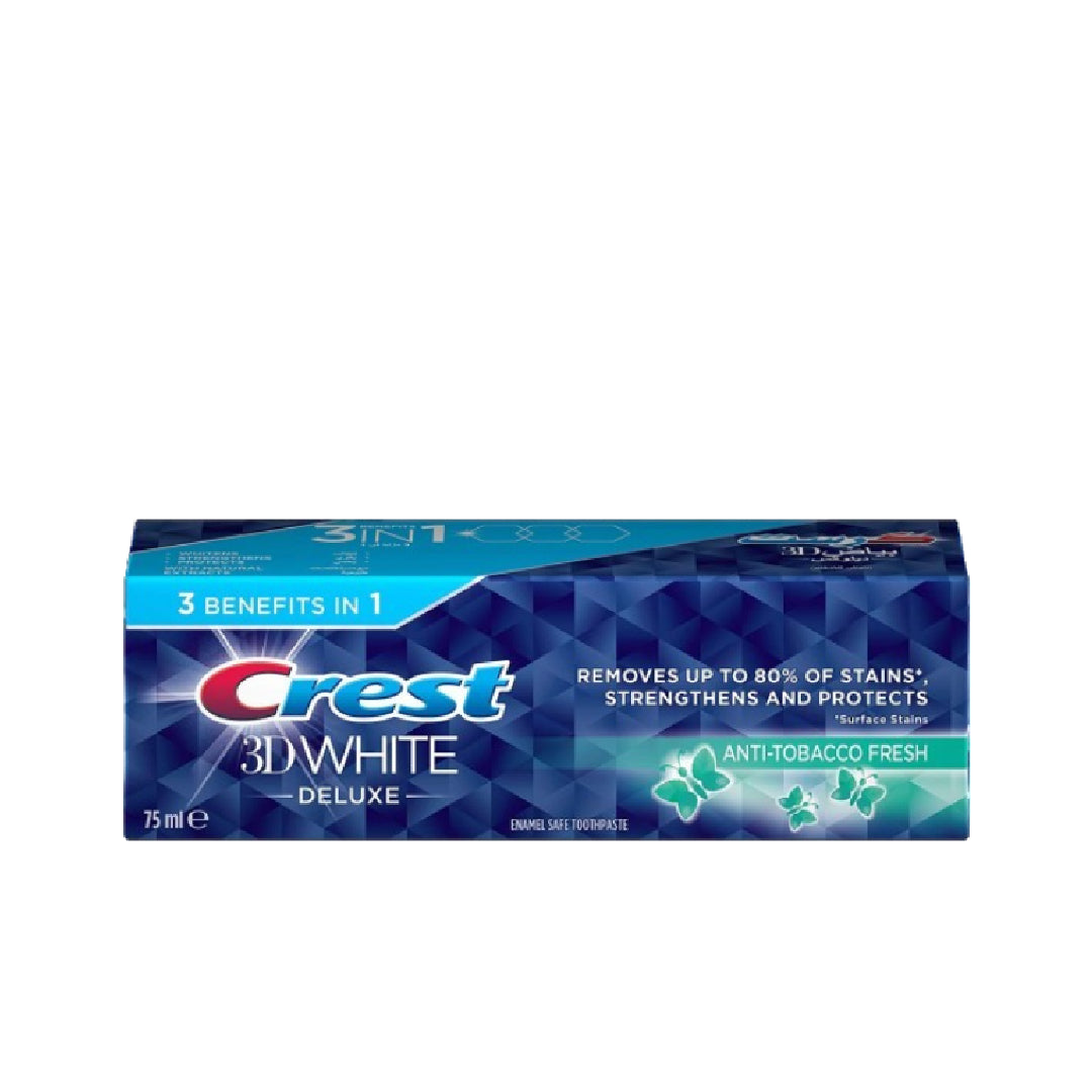 Crest 3D White Anti Tobacco Toothpaste 75ml - Medaid International