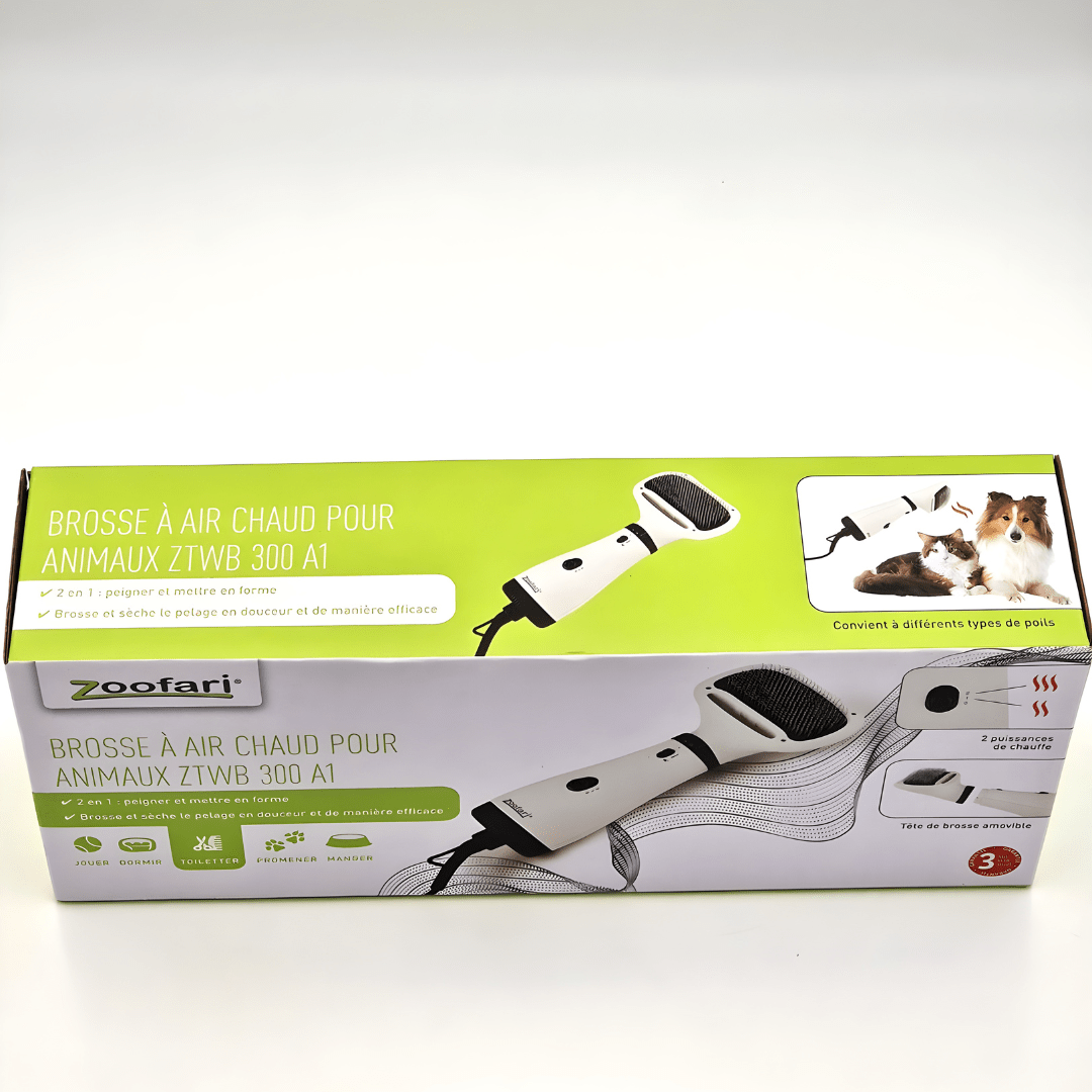 Zoofari 2-in-1 Pet Dryer with Brush 300W