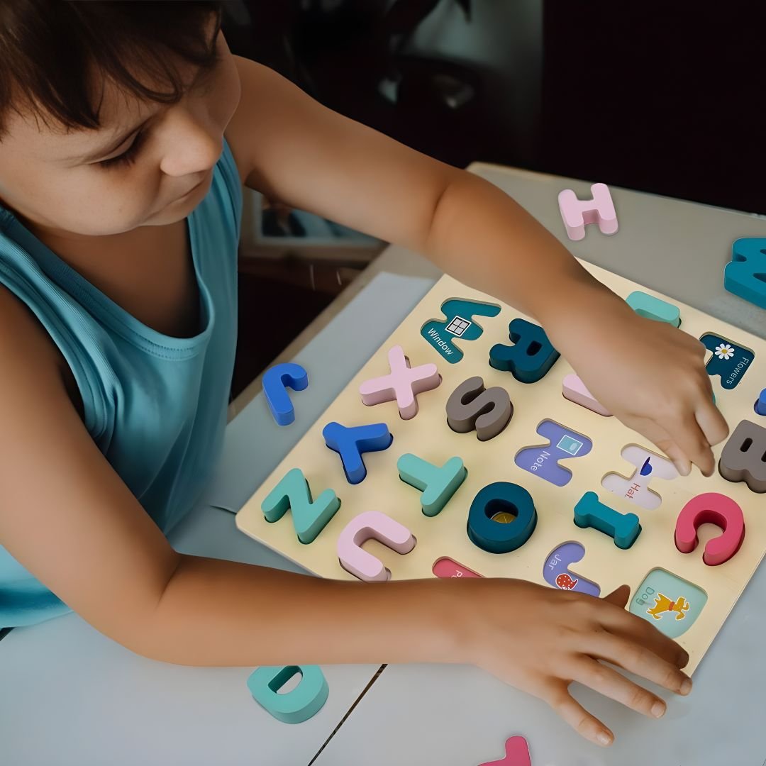 Montessori Wooden Alphabet Puzzle Board 3 Years +