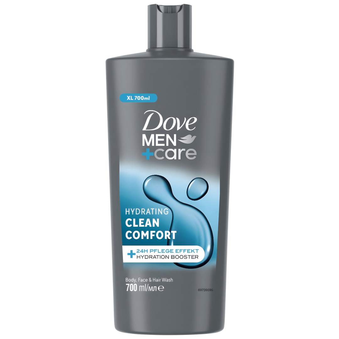 DOVE MEN+CARE 3-in-1 Clean Comfort Wash – 700ml | Made in UK