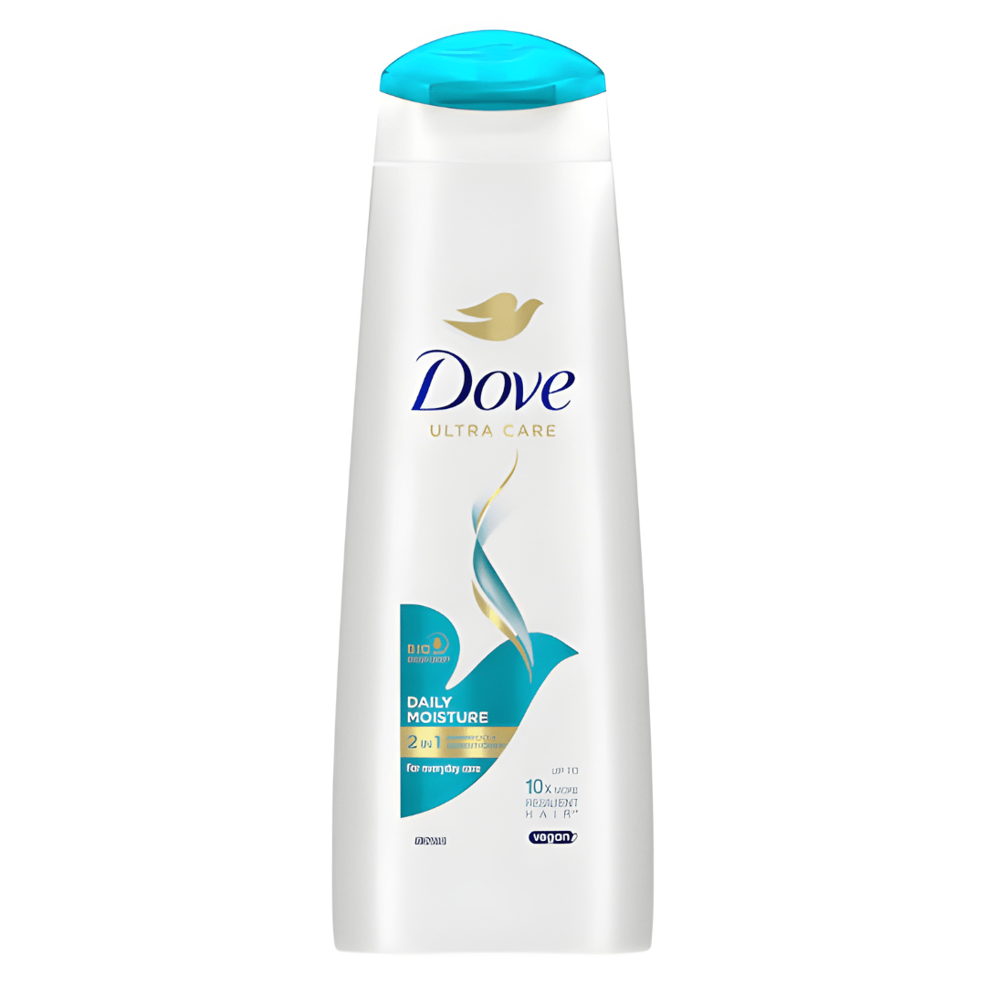 Dove Daily Moisture 2in1 Shampoo & Conditioner – 400ml | Made in UK