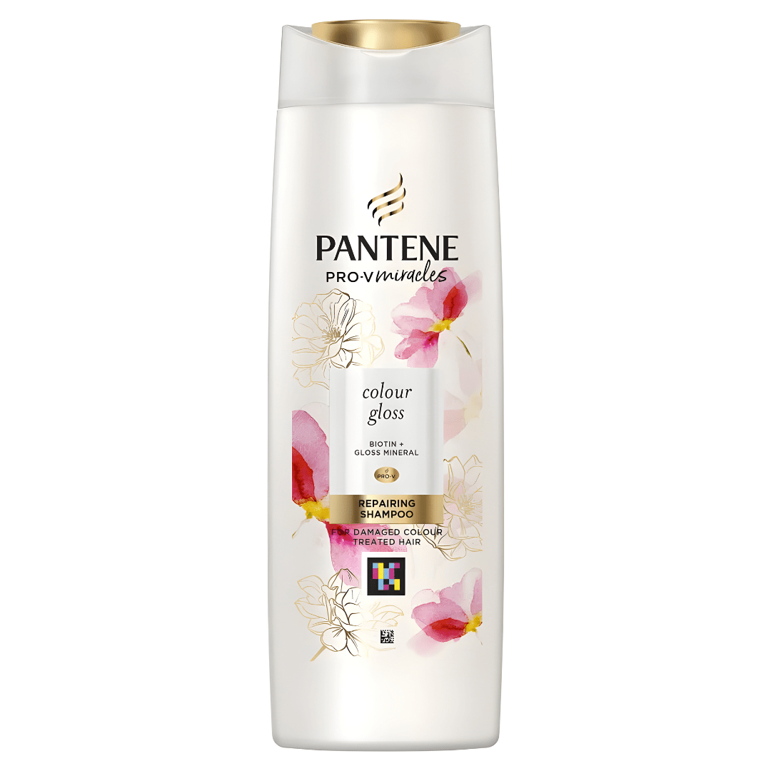 Pantene Colour Gloss Repairing Shampoo with Biotin 600ml – EU Made | For Coloured Hair