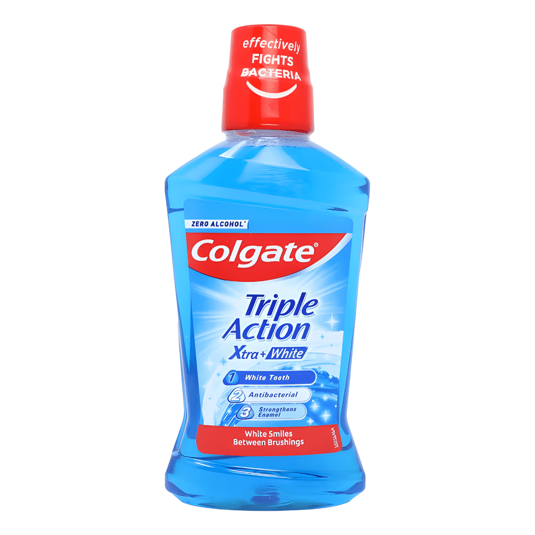 Colgate XTRA+WHITE Mouthwash 500ml – EU Made | Whitening & Enamel Care