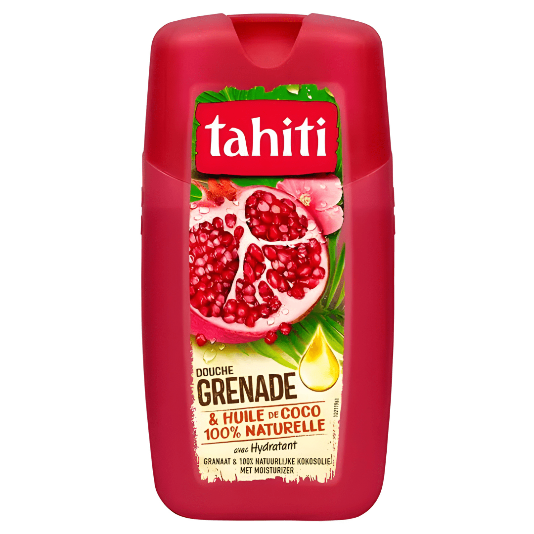 Tahiti Shower Gel Pomegranate & Coconut Oil 250ml – EU Made | Moisturizing Care