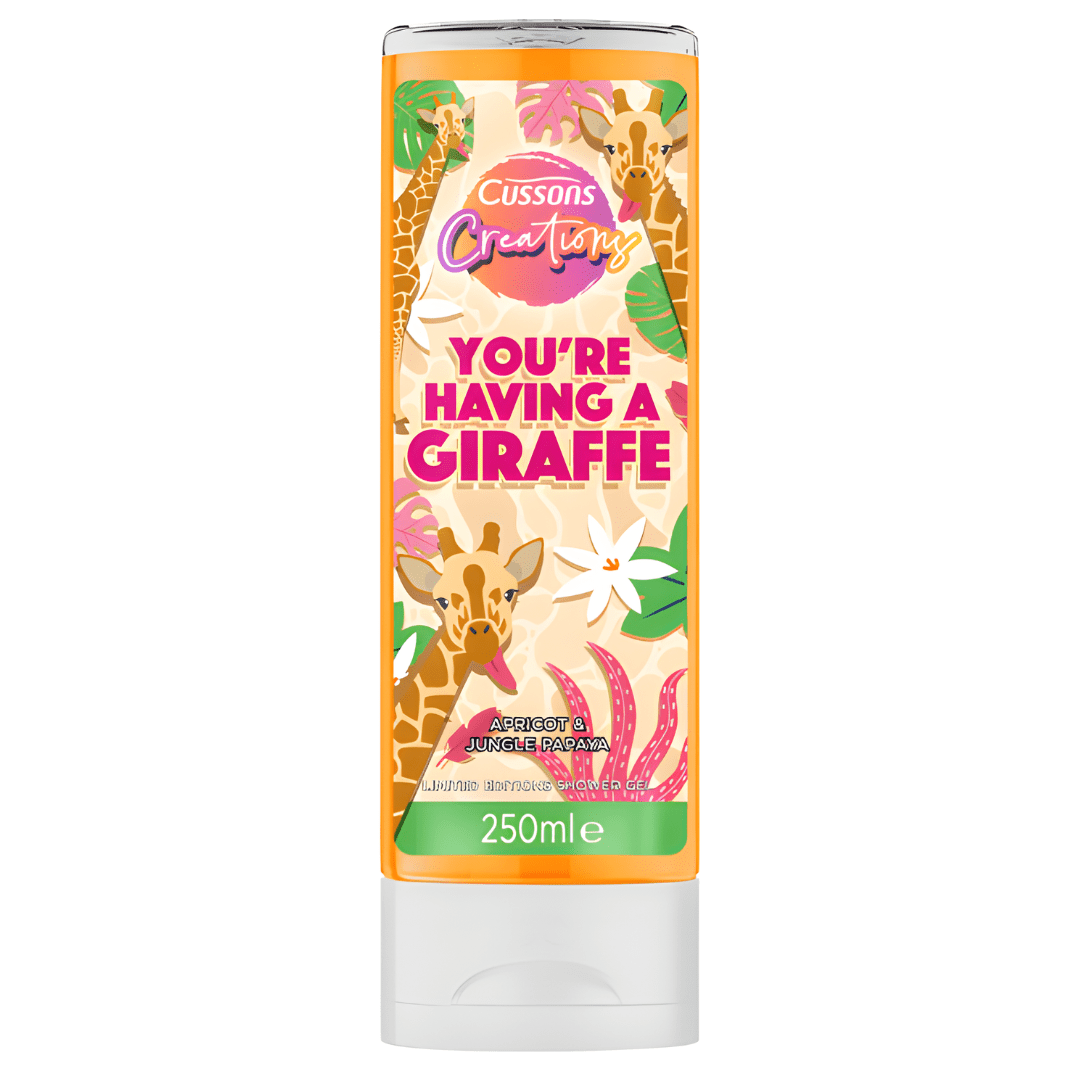 Cussons Creations Kids Body Wash Apricot & Jungle Papaya 250ml – Limited Edition | UK Made