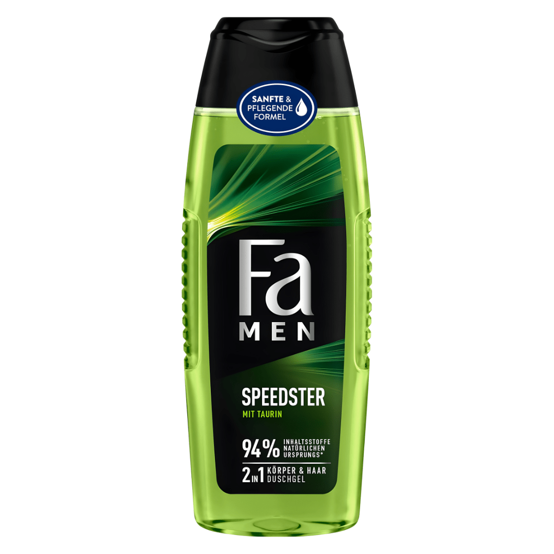 Fa Men Speedster 2-in-1 Shower Gel with Taurine 250ml – EU Made | Citrus & Lemongrass