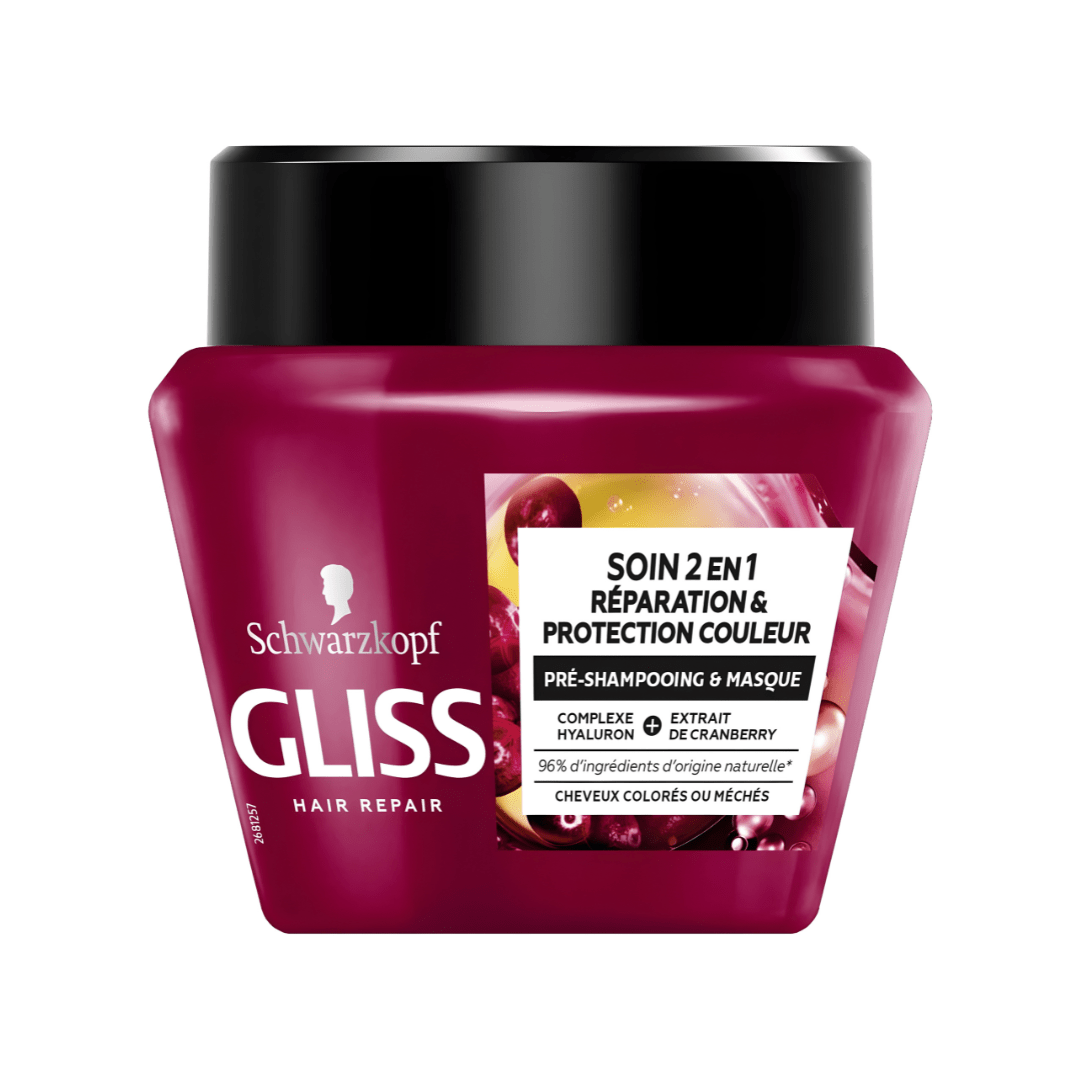 GLISS Ultimate Color Hair Mask 300ml – EU Made | 2-in-1 Repair & Color Protection