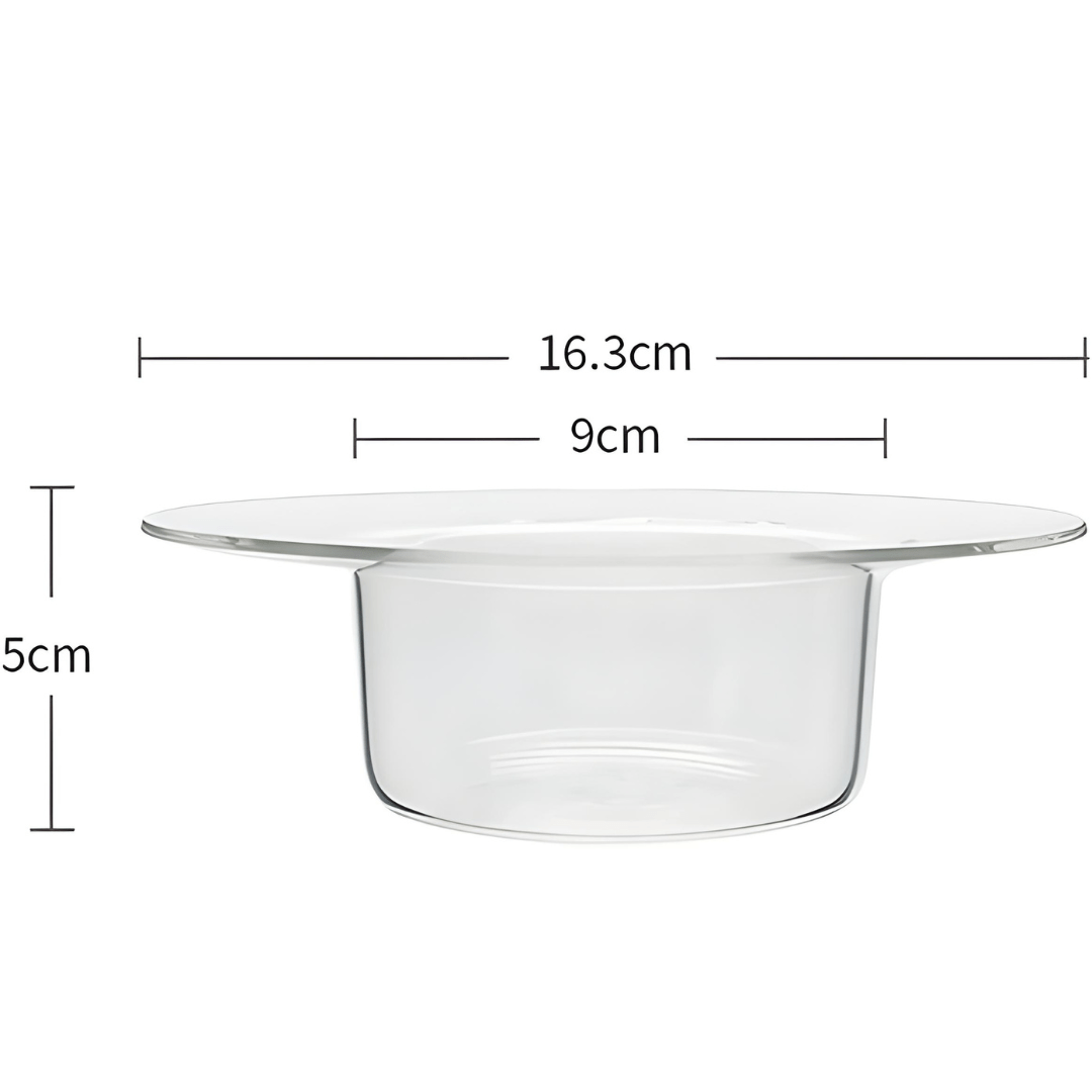 Elegant 250ml Clear Glass Dessert & Salad Bowl